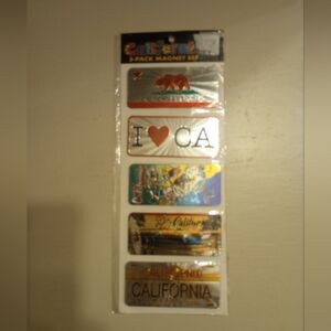 California Tourism Board Set Of 5 California Magnets NWT